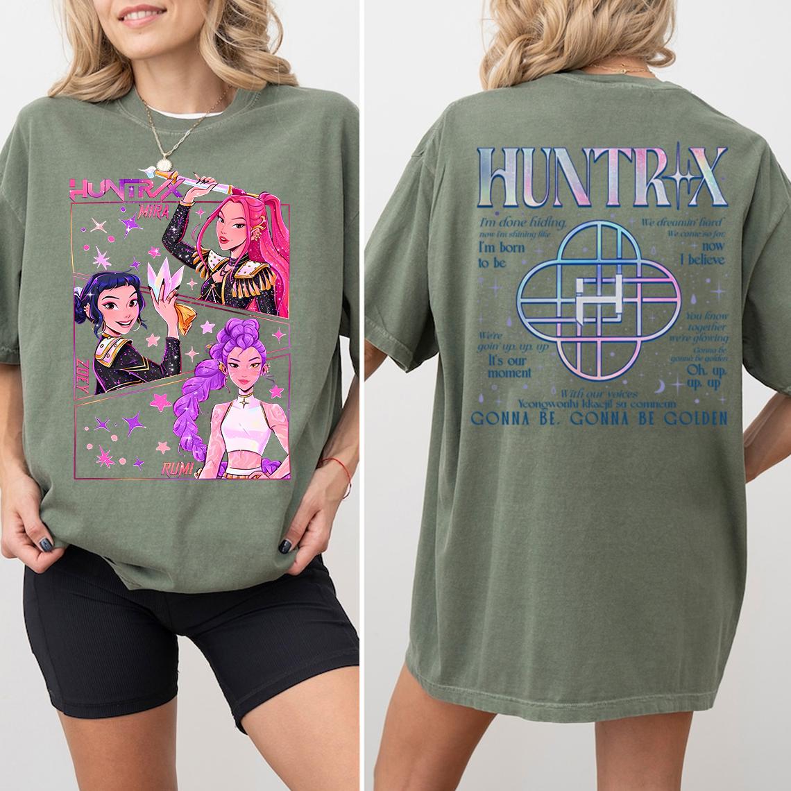 Comfort Colors® Kpop Demon Hunters Shirt, Huntrix Girl Band Shirt, Kpop Idol Shirt, Mira Tee, Rumi Joey Shirt, Demon Hunter PSN1468.1466.B