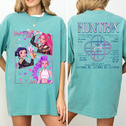 Comfort Colors® Kpop Demon Hunters Shirt, Huntrix Girl Band Shirt, Kpop Idol Shirt, Mira Tee, Rumi Joey Shirt, Demon Hunter PSN1468.1466.B