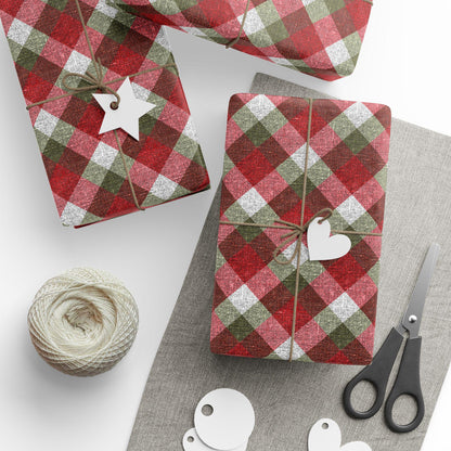 Traditional Plaid Wrapping Paper Holiday Gift Wrap Tartan Gift Wrap Elegant Christmas Gift Wrap Christmas Wrapping Paper Holiday Gift Wrap