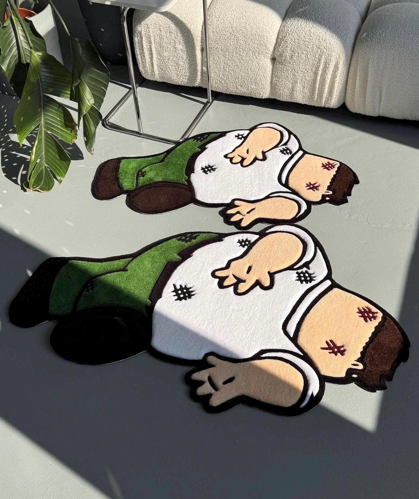 Custom Griffin Rug: Handmade Cartoon Tufted Carpet