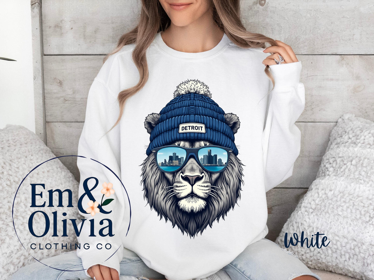 Vintage Style Detroit Football Sweatshirt, Game Day Shirt, Detroit Team Football Shirt, Sunday Detroit, Detroit Football