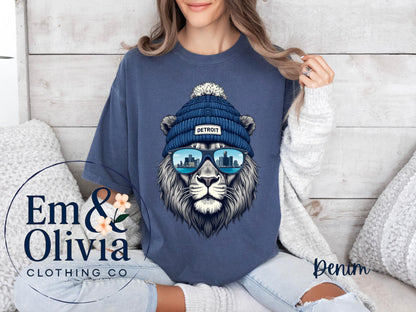 Vintage Style Detroit Football Sweatshirt, Game Day Shirt, Detroit Team Football Shirt, Sunday Detroit, Detroit Football