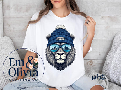 Vintage Style Detroit Football Sweatshirt, Game Day Shirt, Detroit Team Football Shirt, Sunday Detroit, Detroit Football