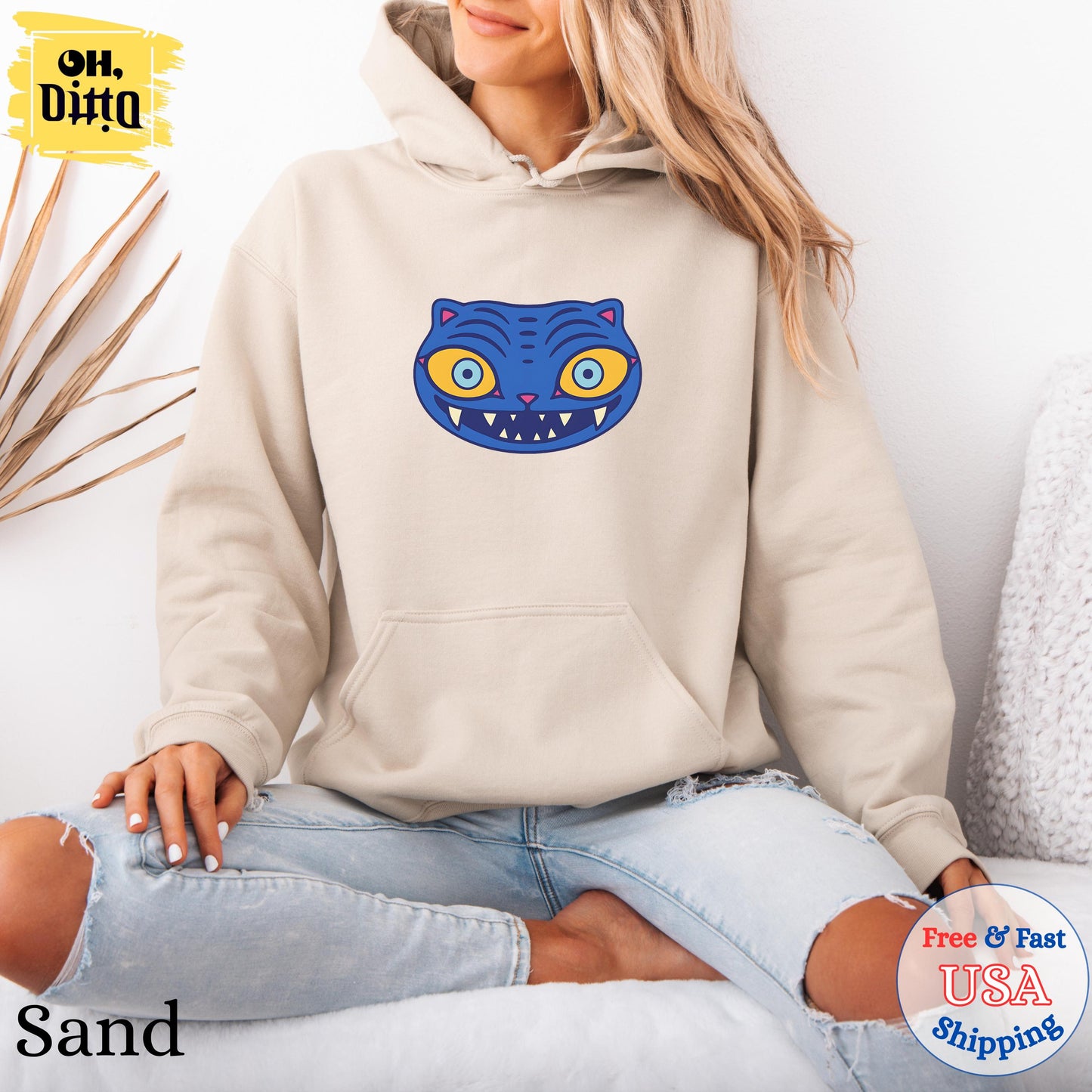 Demon Hunter Tiger Derpy Sweatshirt, Rumi Zoey Huntrix Hoodie, Kpop Saja Boys Hoodie, Derpy Tiger Zoey Hoodie, Hunters Tiger Fan Shirt