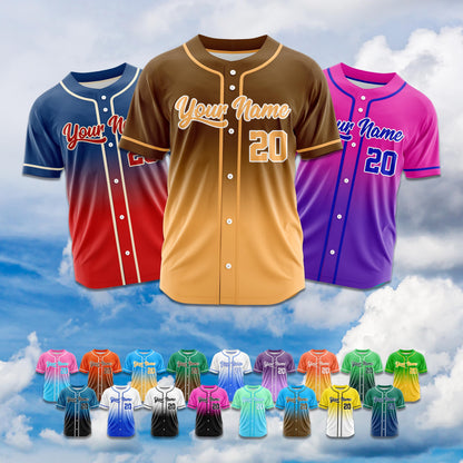 Custom Baseball Jersey Personalized Print Or Stitch Name Number Couple Family Jerseys Matching Baseball Uniform For Men Women Youth Gifts