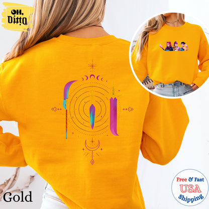 Kpop Demon Hunters Sweatshirt, Kpop Huntrix Weapon Hoodie, Gift for Woman, Jinu Manga, Demon Hunter Merch, Kpop Hoodie, Halloween Gift