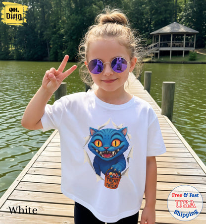 Derpy Tiger Trick or Treat Halloween Shirt, Kpop Huntrix Shirt, Kpop Demon Hunters Tee, Huntrix Girl Kpop Movie Fan Gift Tee