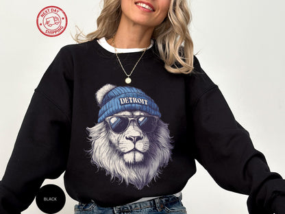 Detroit Football Shirt, Distressed Detroit Football Sweatshirt, Detroit Lions Shirt, Detroit Fan Gifts, Team Shirt