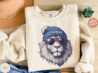 Detroit Football Shirt, Distressed Detroit Football Sweatshirt, Detroit Lions Shirt, Detroit Fan Gifts, Team Shirt