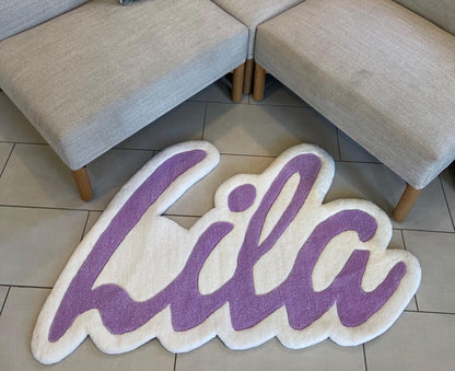 Custom  Name Rug Personalized Tufted Rug .