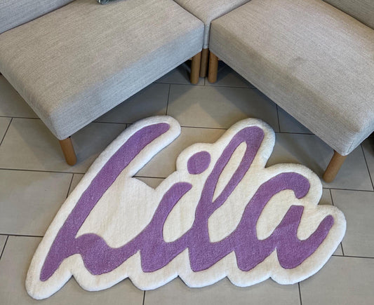 Custom  Name Rug Personalized Tufted Rug .