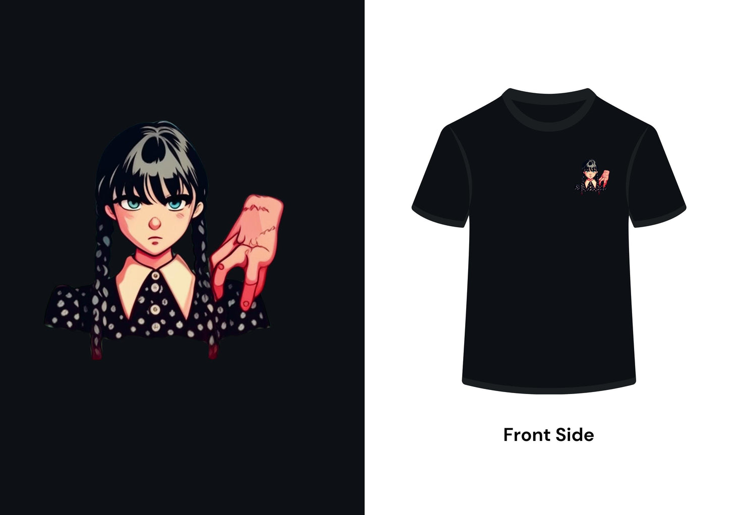 Wednesday Shirt – Wednesday Addams Tee, Retro Gothic T-Shirt, Funny Addams Family Shirt, Halloween Shirt, Gift for Her & Him