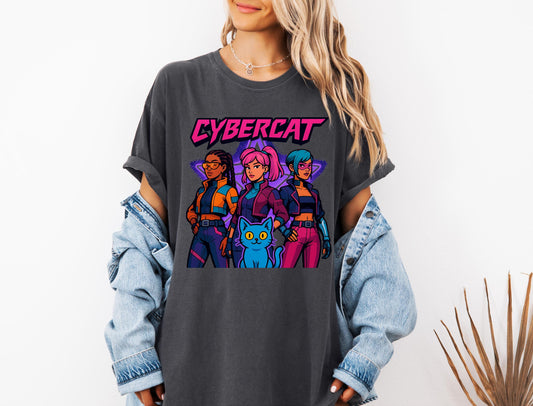 Kpop CYBERCAT TShirt, Huntrix Girl Band Sweatshirt, Kpop Idol GroupTee, Mira Tee, Rumi Joey Shirt, Demon Hunter Merch, Huntrix Fan Gift
