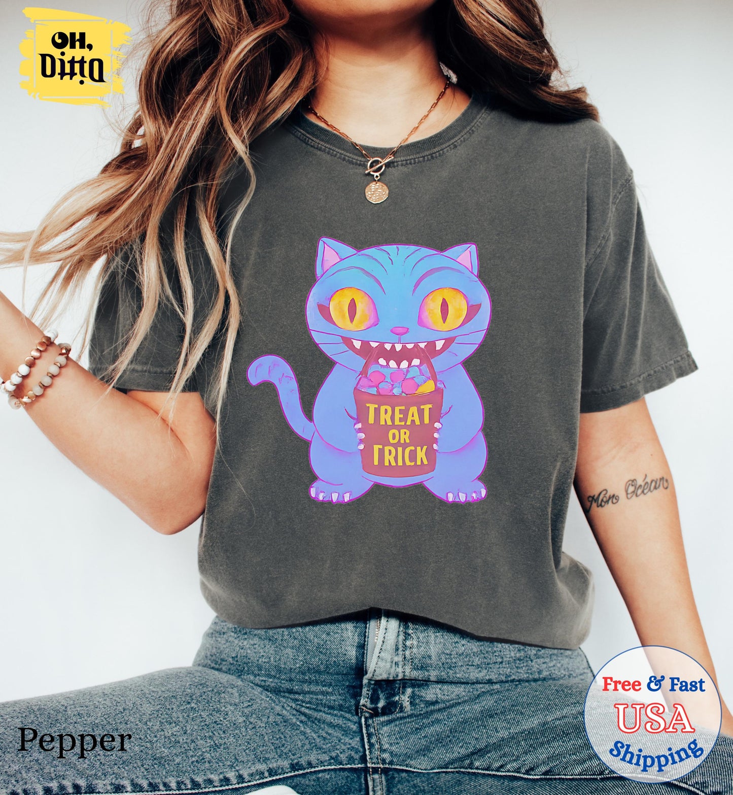 Derpy Trick or Treat Spooky Season Shirt, Halloween Shirts, Kpop Huntrix Shirt, Huntrix Girl Kpop Movie Fan Gift Tee, Kpop Demon Hunters Tee