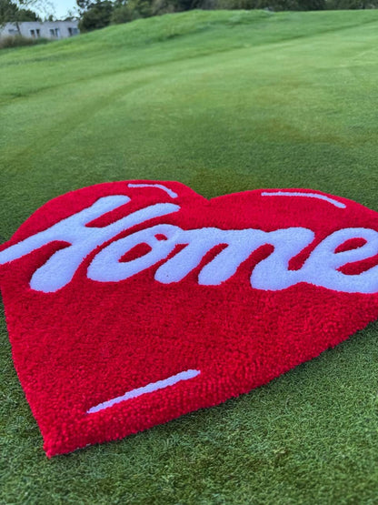 Heart-shaped tufted rug – Handmade love rug, romantic home decor, Valentine’s gift, cozy heart carpet, fluffy rug, custom design