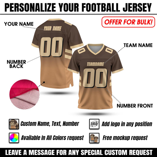 Custom Football Shirt Print Team Name number, Personalized Concert Outfit Football fan tee Gift for Men Women Kid Custom Jersey colors