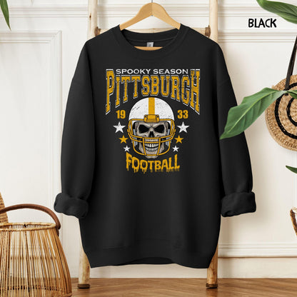 Pittsburgh Football Vintage 90s Style Sweatshirt, Pittsburgh Football Shirt, Sunday Football Shirt, Pittsburgh Crewneck Sweatshirt, Game Day