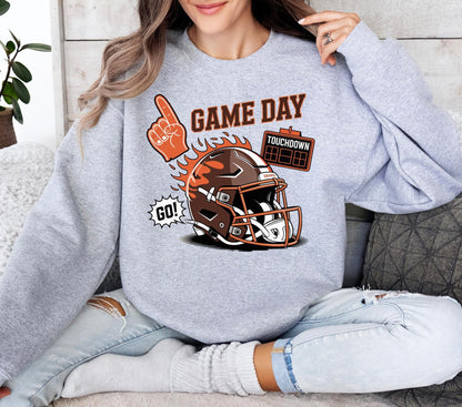 Cleveland Football Retro 90s Style Sweatshirt, Game Day Shirt, Cleveland Football Shirt, Sunday Football Shirt, Cleveland Crewneck Tee