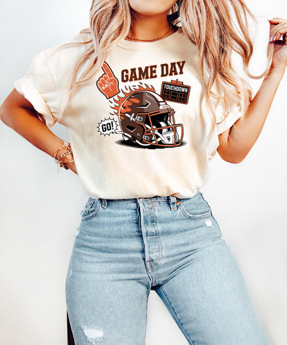 Cleveland Football Retro 90s Style Sweatshirt, Game Day Shirt, Cleveland Football Shirt, Sunday Football Shirt, Cleveland Crewneck Tee