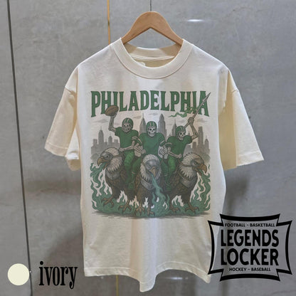 Philadelphia Football T-Shirt, Retro Vintage Eagles Graphic Tee, Old School Game Day Shirt, Philly Football Apparel, Sunday Football Tee