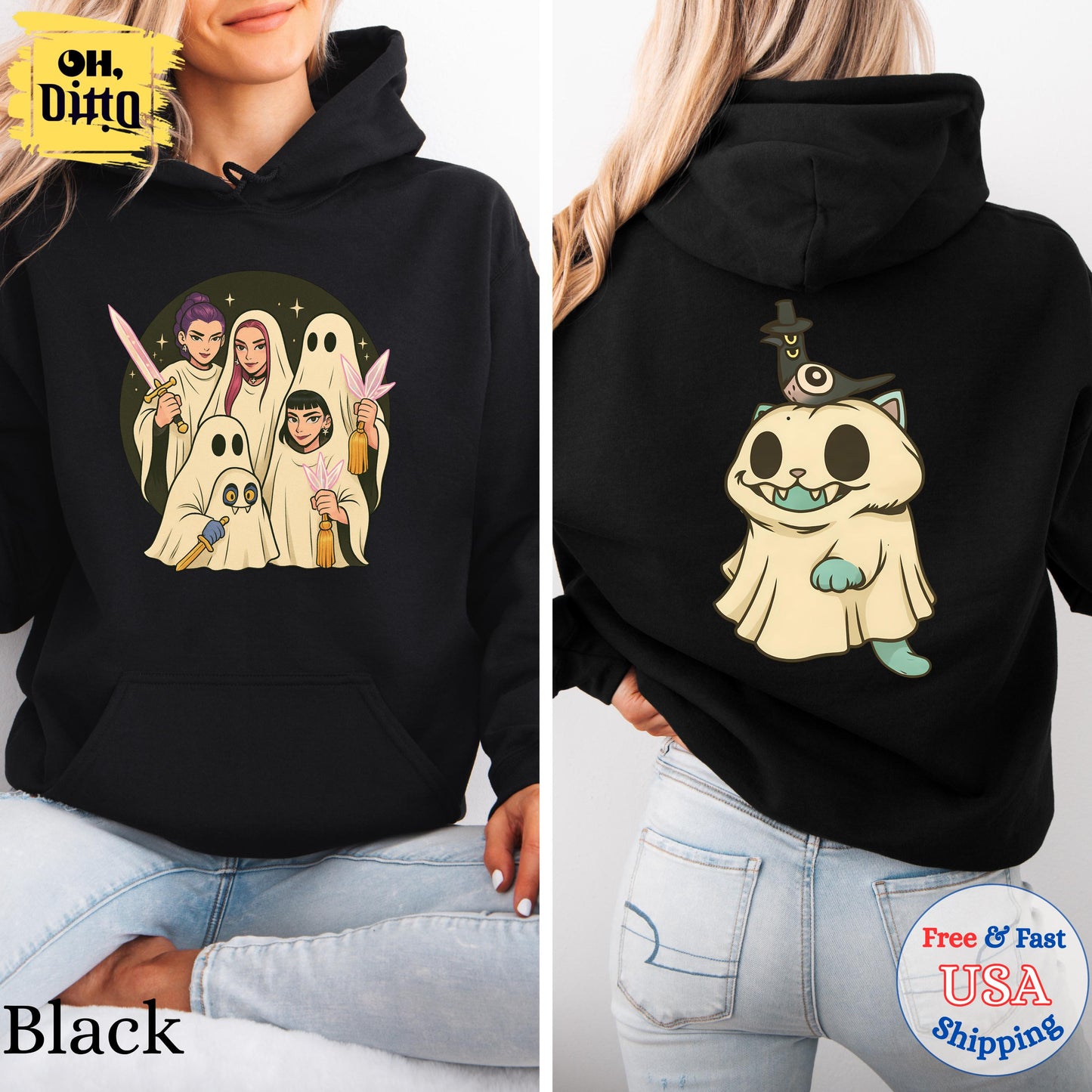 Huntrix Spooky Seoson Hoodie, Derpy the Tiger And Bird Cute Demon Hunter Tiger Shirt, Huntrix Fan Gift, Hunters Tiger Fan, Halloween Gift