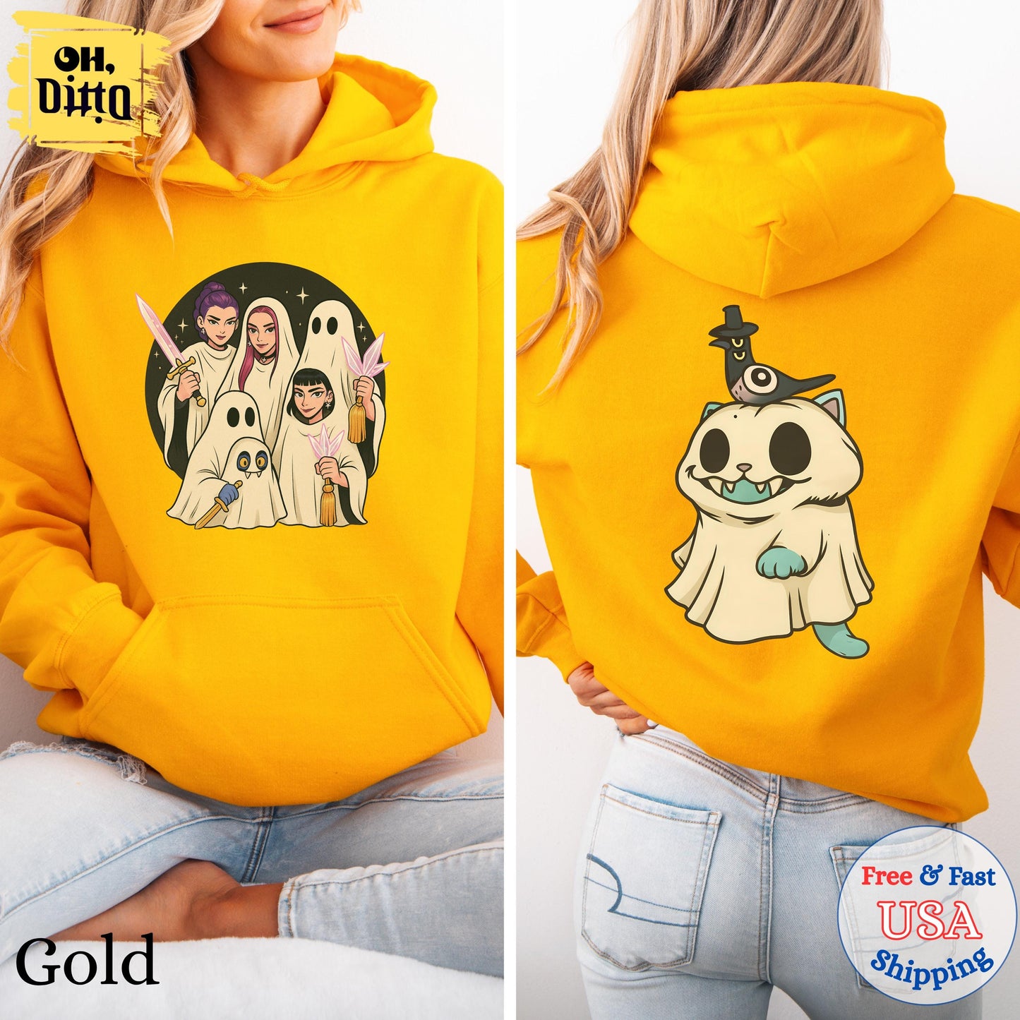 Huntrix Spooky Seoson Hoodie, Derpy the Tiger And Bird Cute Demon Hunter Tiger Shirt, Huntrix Fan Gift, Hunters Tiger Fan, Halloween Gift