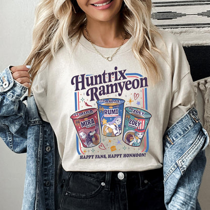 Huntrix T Shirt, Demon Hunters Shirt, Huntrix Girls T Shirt, Mira Rumi Joey Shirt, Demon Hunter Kids Shirt, Gift For Kpop Fan, Kpop Movie