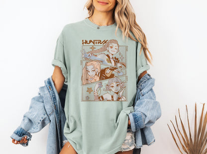 Mira, Rumi, Joey Shirt,Kpop Demon Hunters Shirt, Huntrix Girl T-Shirt, Kpop idol group Shirt, Demon Hunter Merch, Gift for Huntrix fan Shirt