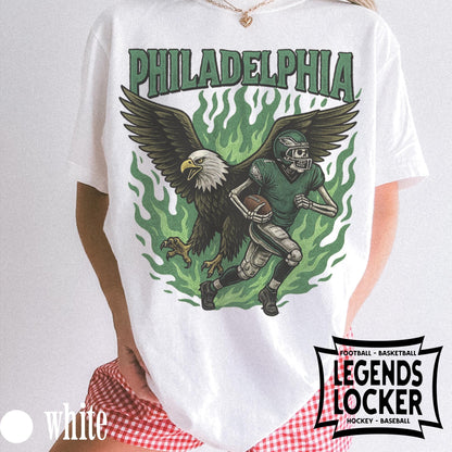 Philadelphia Football T-Shirt, Retro Eagles Football Graphic Tee, Old School Sunday Football Shirt, Philly Fan Apparel