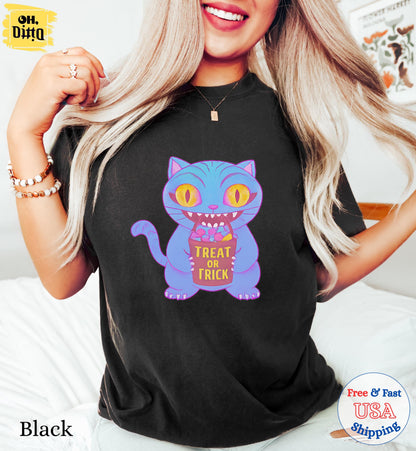 Derpy Trick or Treat Spooky Season Shirt, Halloween Shirts, Kpop Huntrix Shirt, Huntrix Girl Kpop Movie Fan Gift Tee, Kpop Demon Hunters Tee