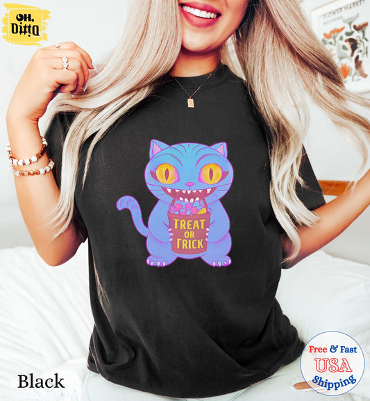 Derpy Trick or Treat Spooky Season Shirt, Halloween Shirts, Kpop Huntrix Shirt, Huntrix Girl Kpop Movie Fan Gift Tee, Kpop Demon Hunters Tee