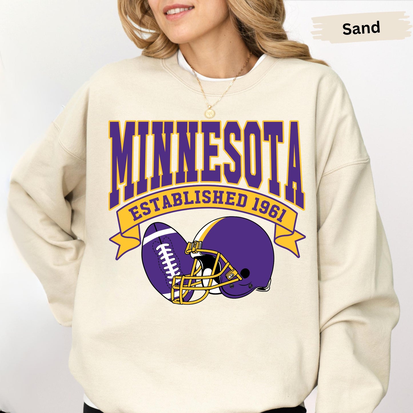 Minnesota Football Sweatshirt, Trendy Game Day Gift Tee, Minnesota Mascot Sweatshirt, Minnesota Football Fan, Retro Sports Fan Sweatshirt