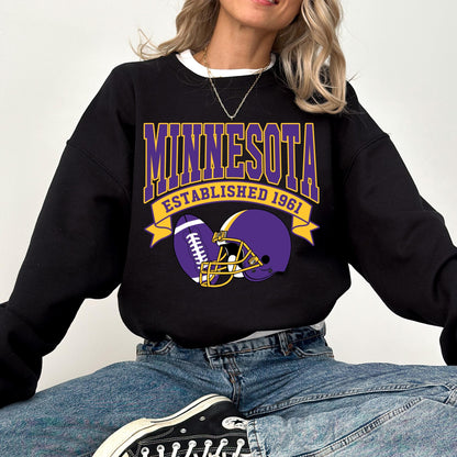 Minnesota Football Sweatshirt, Trendy Game Day Gift Tee, Minnesota Mascot Sweatshirt, Minnesota Football Fan, Retro Sports Fan Sweatshirt