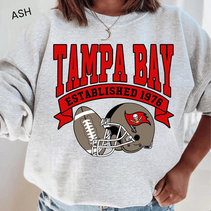 Tampa Bay Football Sweatshirt, Tampa Bay Football Fan Sweatshirt, Vintage Tampa Bay Football Game Day Sweatshirt, Football Season Shirt