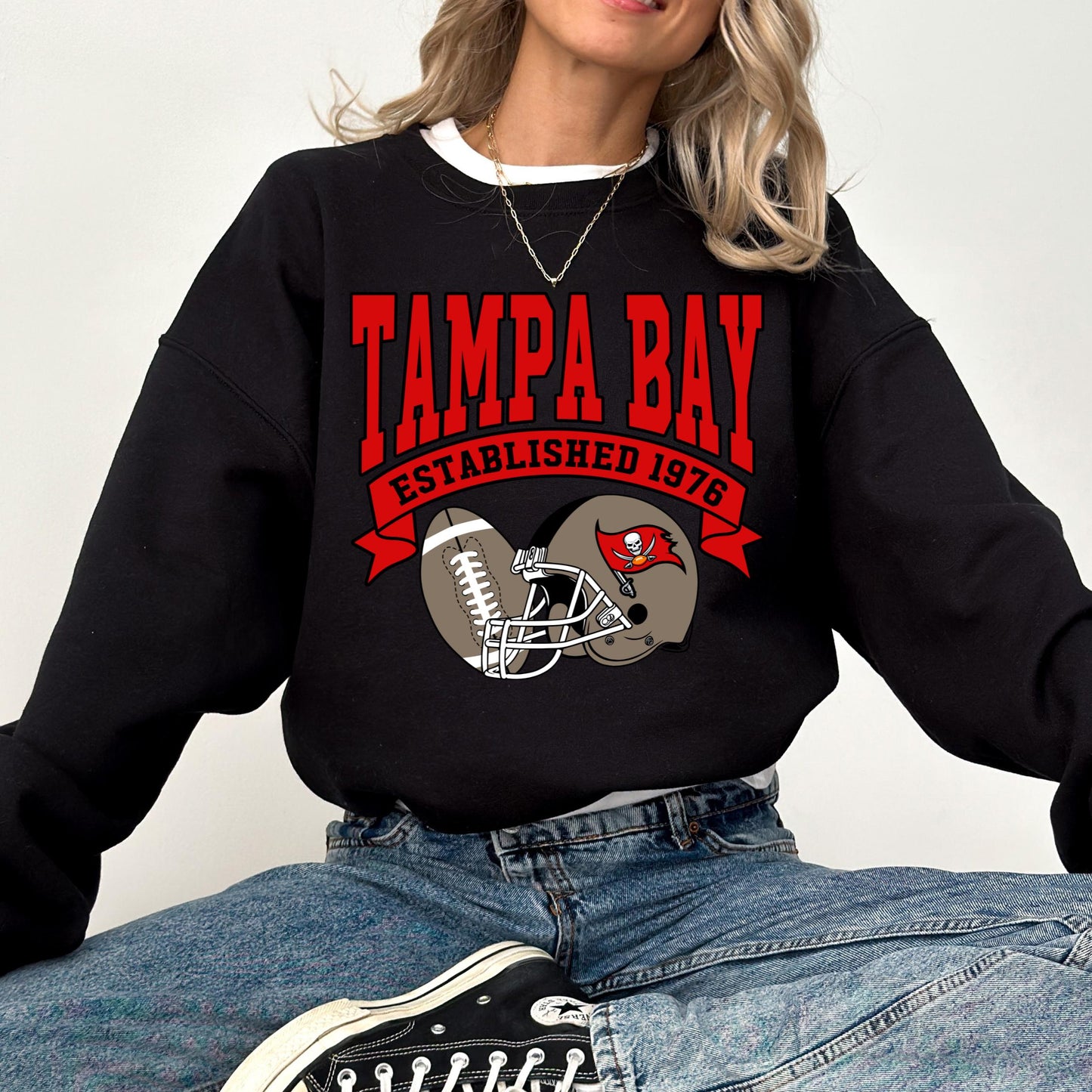 Tampa Bay Football Sweatshirt, Tampa Bay Football Fan Sweatshirt, Vintage Tampa Bay Football Game Day Sweatshirt, Football Season Shirt
