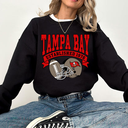 Tampa Bay Football Sweatshirt, Tampa Bay Football Fan Sweatshirt, Vintage Tampa Bay Football Game Day Sweatshirt, Football Season Shirt