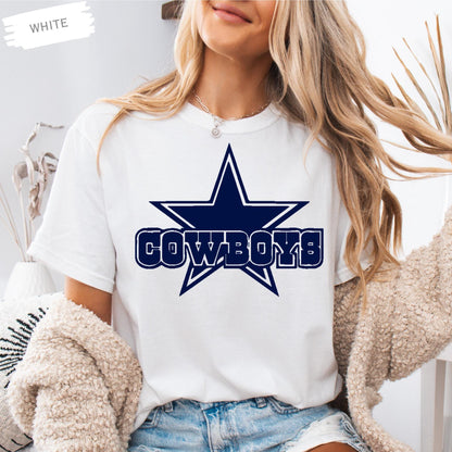 Dallas Football Comfort Colors T-Shirt, Retro Dallas Team Shirt, American Football Shirt, Game Day T-Shirt, Football Lover Shirt, Dallas Fan