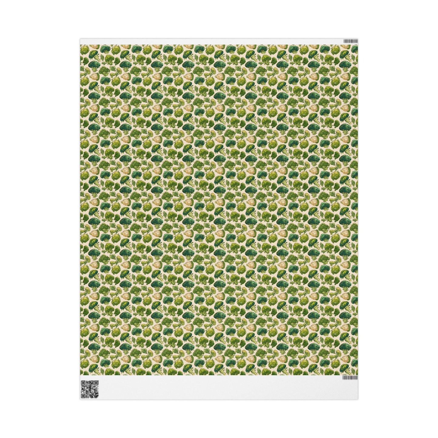 Broccoli Farmers Market Wrapping Paper Roll Rustic Country Fruits Vegetables Illustration Organic Kitchen