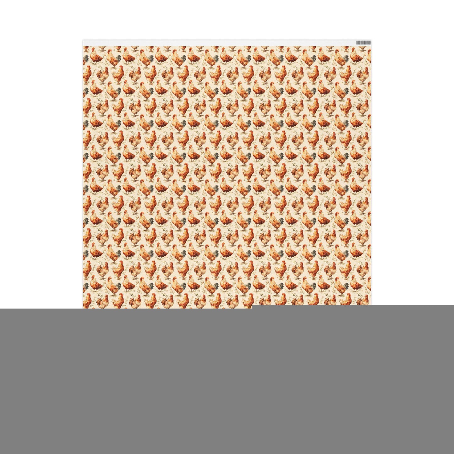 Farmers Market Wrapping Paper Roll Country Rustic Chickens Farmhouse Style Eco Friendly Poultry Barnyard Kitchen Gift Wrap #23