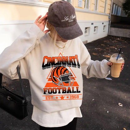 Cincinnati Football Sweatshirt,Cincinnati Game Day Shirt,Cincinnati Shirt,Sunday Football Shirt,Trendy Cincinnati Football Fan Shirt