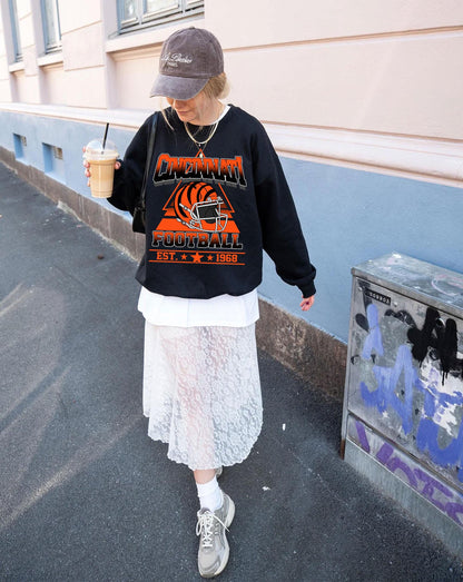 Cincinnati Football Sweatshirt,Cincinnati Game Day Shirt,Cincinnati Shirt,Sunday Football Shirt,Trendy Cincinnati Football Fan Shirt