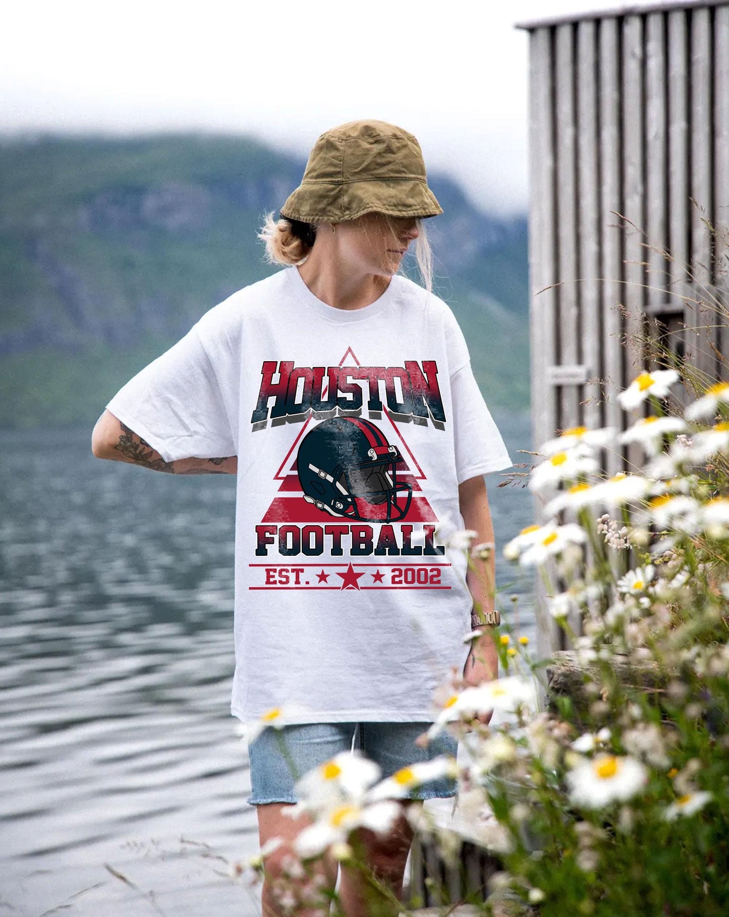 Houston Football Vintage 90s Style Sweatshirt, Houston Football Shirt, Sunday Football Shirt, Retro Houston Crewneck Sweatshirt, Game Day