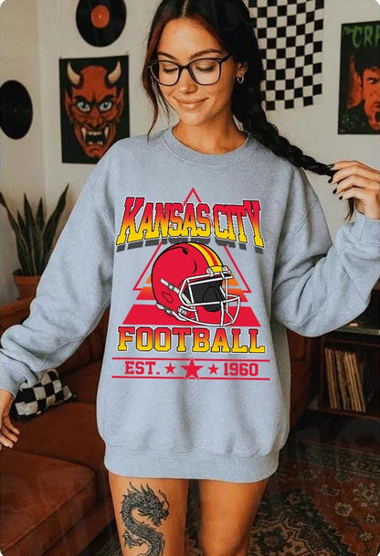 Kansas City Football Sweatshirt,Kansas City Game Day Shirt,Kansas City Shirt,Sunday Football Shirt,Trendy Kansas City Football Fan Shirt
