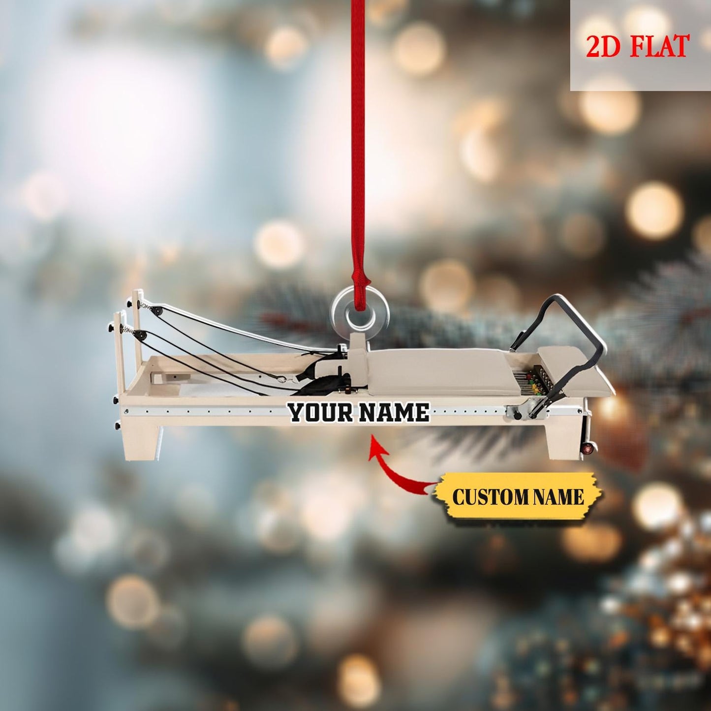 Personalized Pilates equipment Xmas Gift, Pilates equipment Christmas Ornament, Gym Ornament, equipment Gym, Gift For Gymer, Fitness Lovers