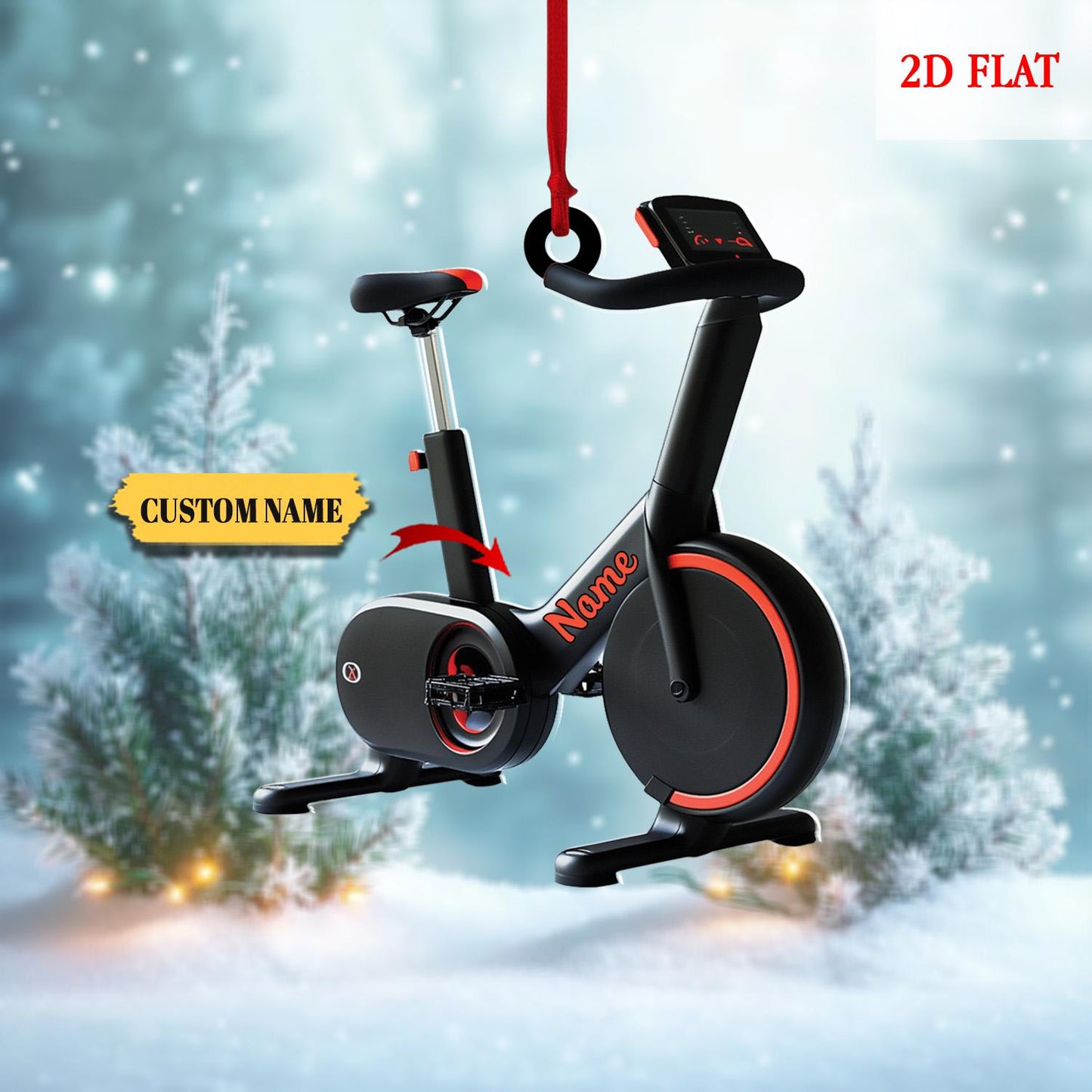 Personalized Pilates Equipment Xmas Ornament Flat 2D, Pilates Ornament, Pilates Equipment Ornament, Pilates Ornament, Gift For Gymer