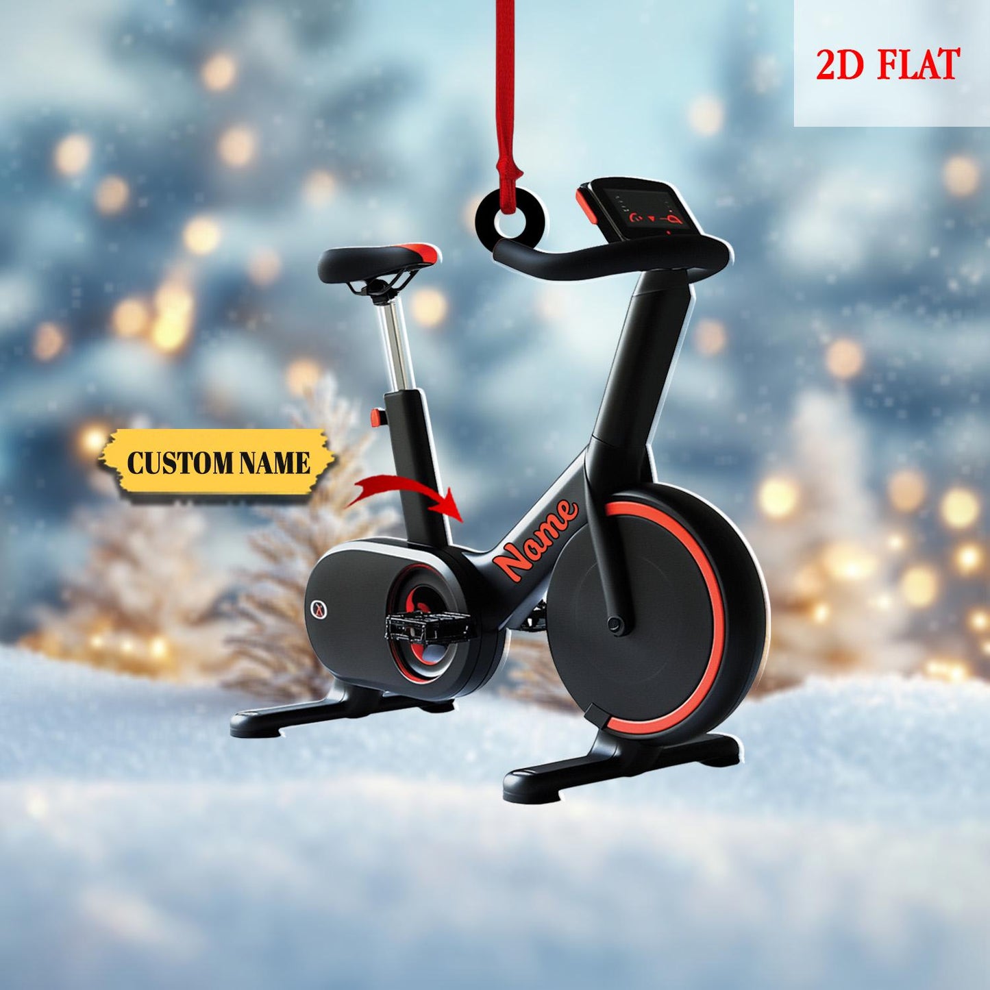 Personalized Pilates Equipment Xmas Ornament Flat 2D, Pilates Ornament, Pilates Equipment Ornament, Pilates Ornament, Gift For Gymer