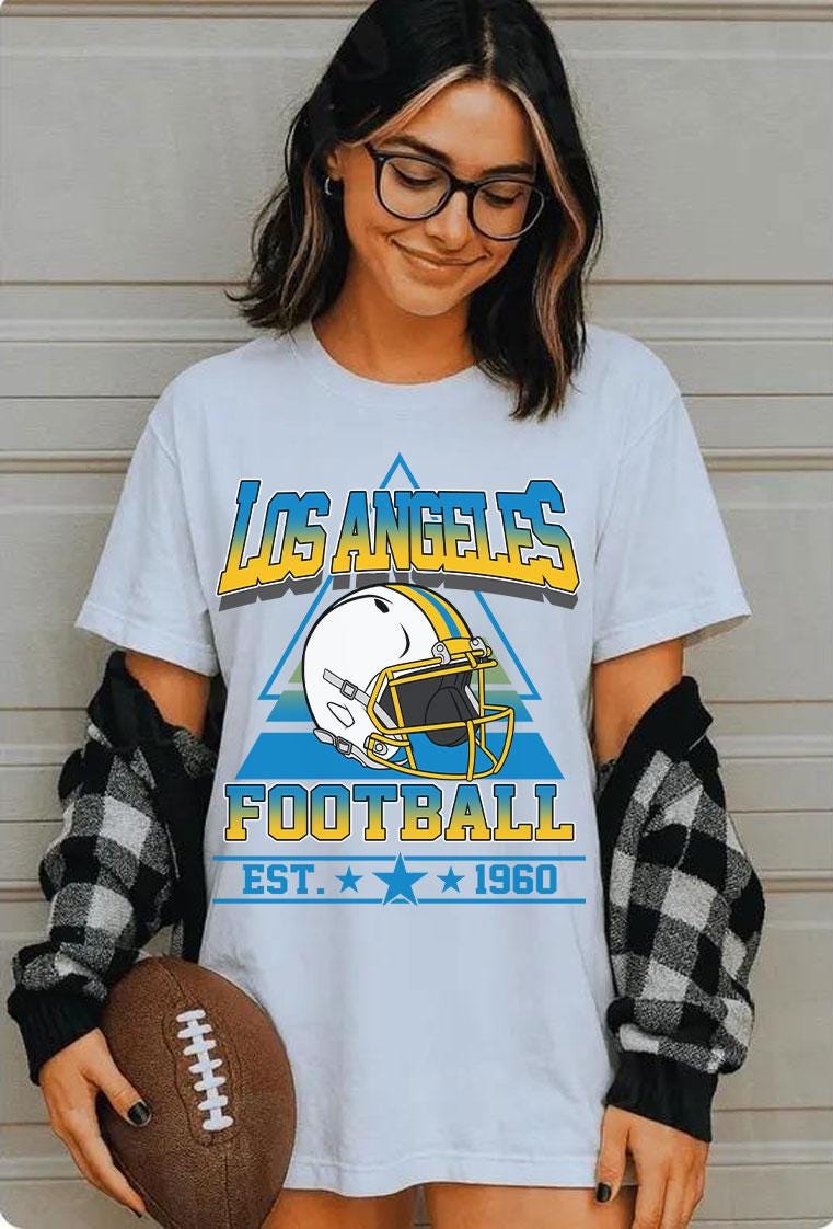 Vintage style Los Angeles Football sweatshirt, Football shirt,Los Angeles football Crewneck tshirt, Game day Football,American football tee