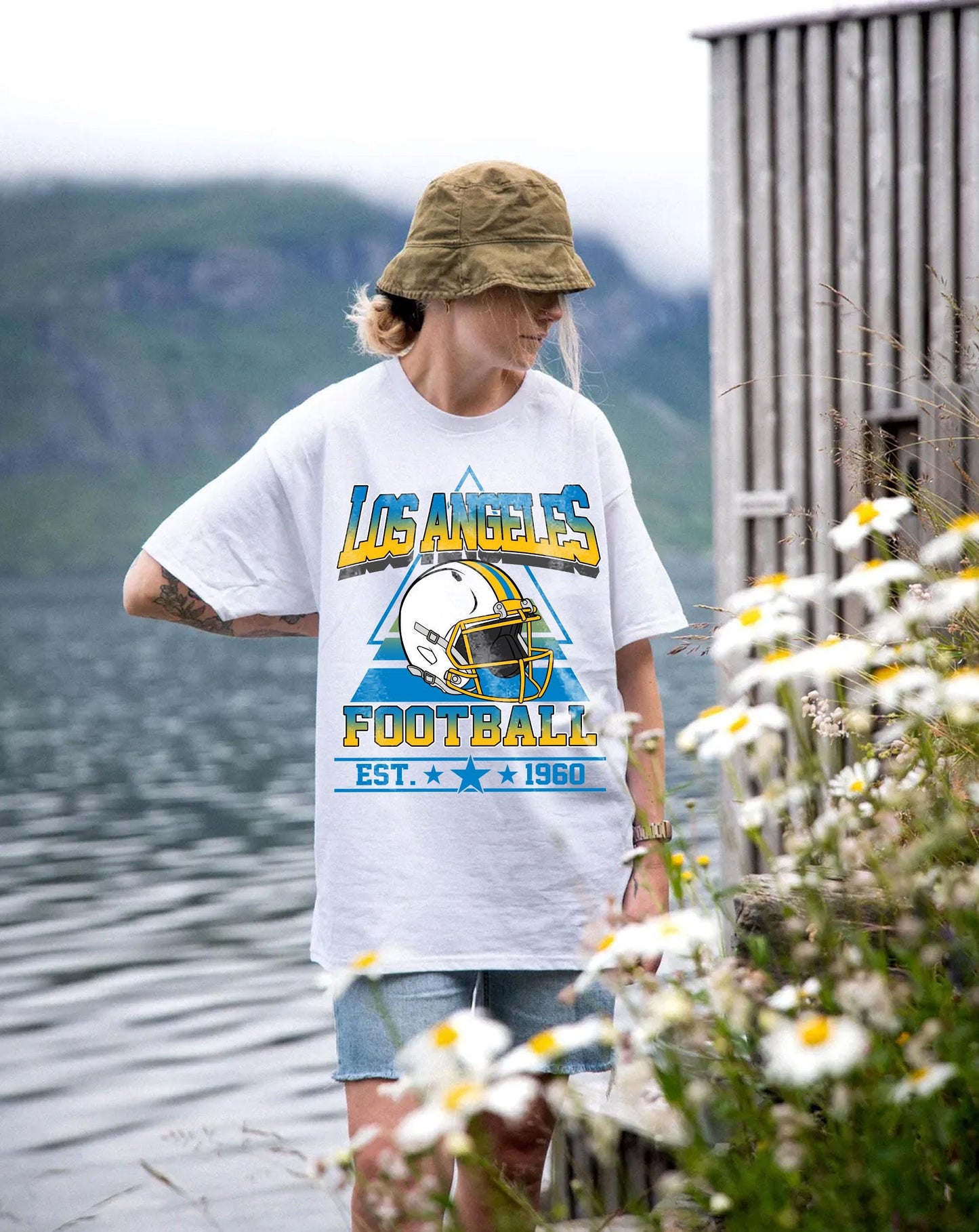 Vintage style Los Angeles Football sweatshirt, Football shirt,Los Angeles football Crewneck tshirt, Game day Football,American football tee