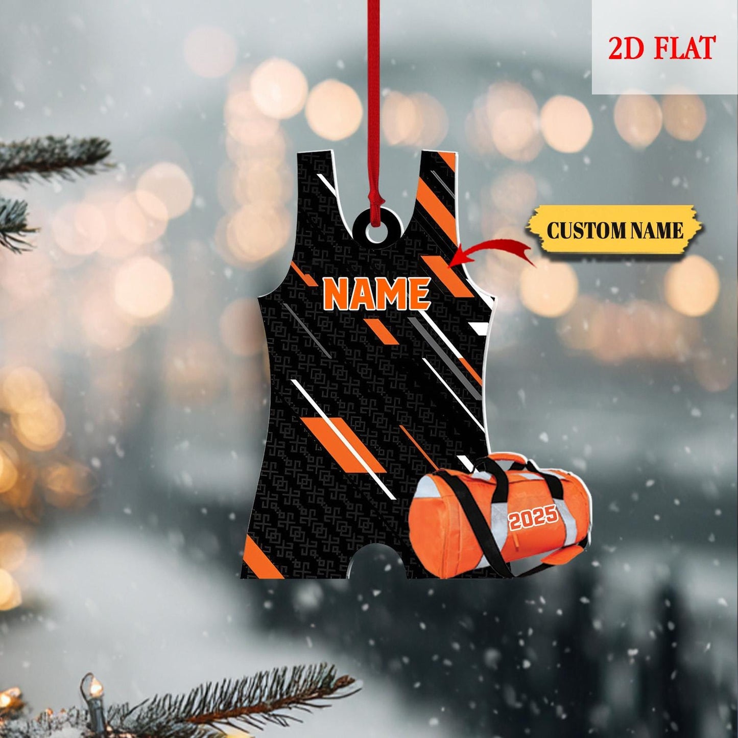 Personalized Singlet Ornament, Personalized Wrestling Ornament, 2025 Ornament, Sports Ornament, Singlet Ornament, Boys Wrestling Ornament