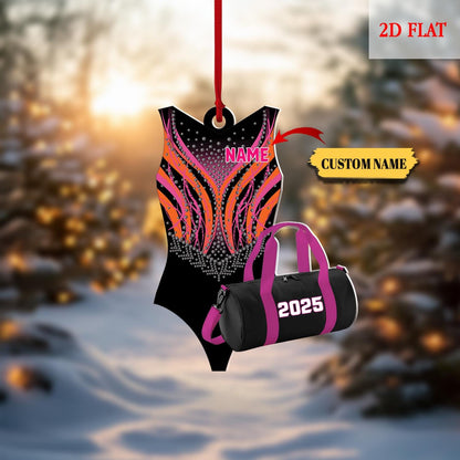 Personalized Gymnastics Christmas Ornament, Sport Ornament, Gymnastics Gift, Gifts for Gymnast, Christmas Tree Decor, Girl Ornaments